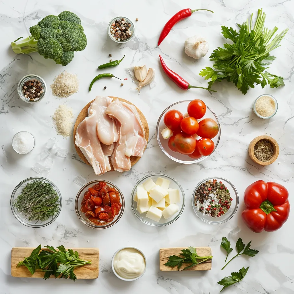 Aromatic Chicken Cheese Steak Sandwich ingredients