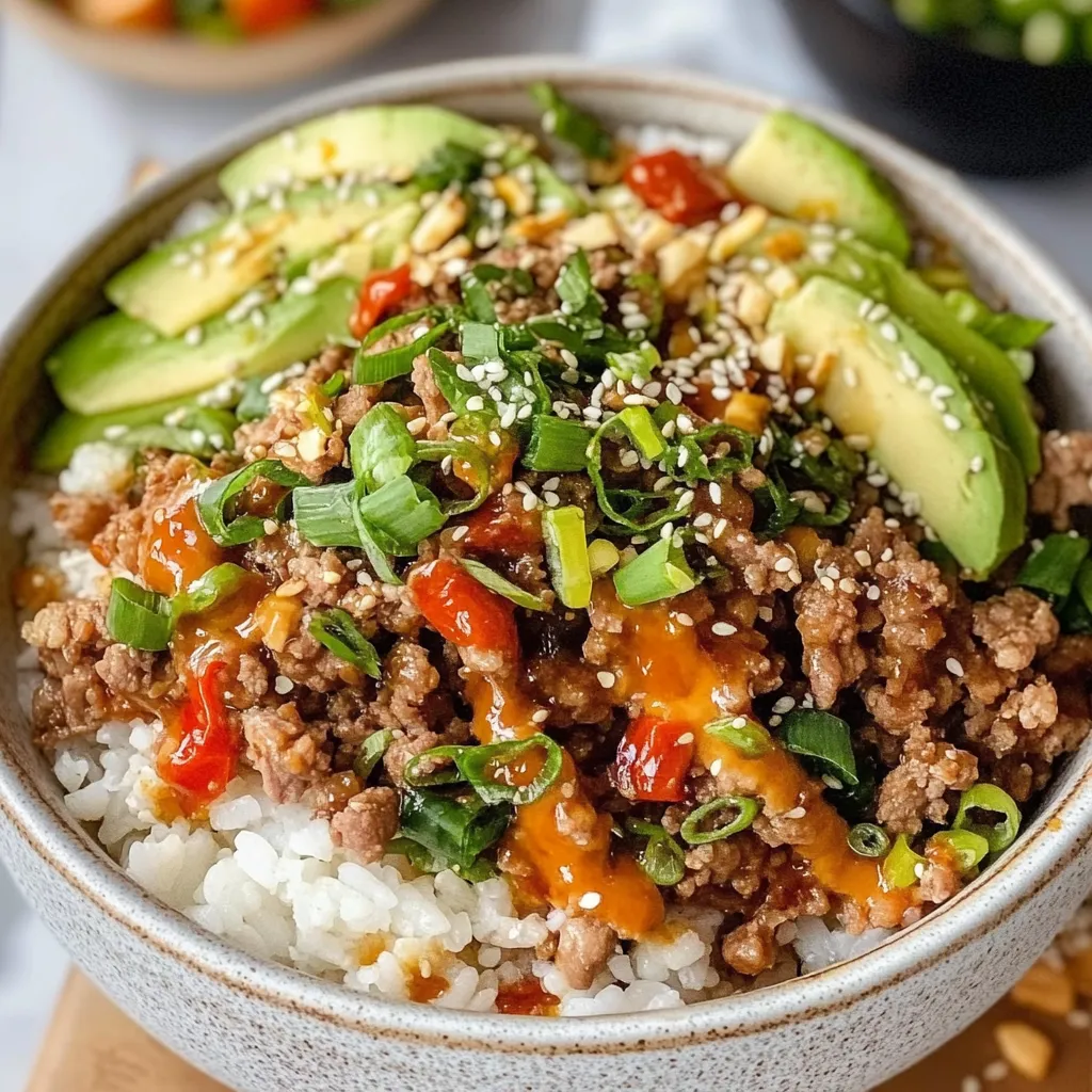 Aromatic Ground Turkey Teriyaki Rice Bowl