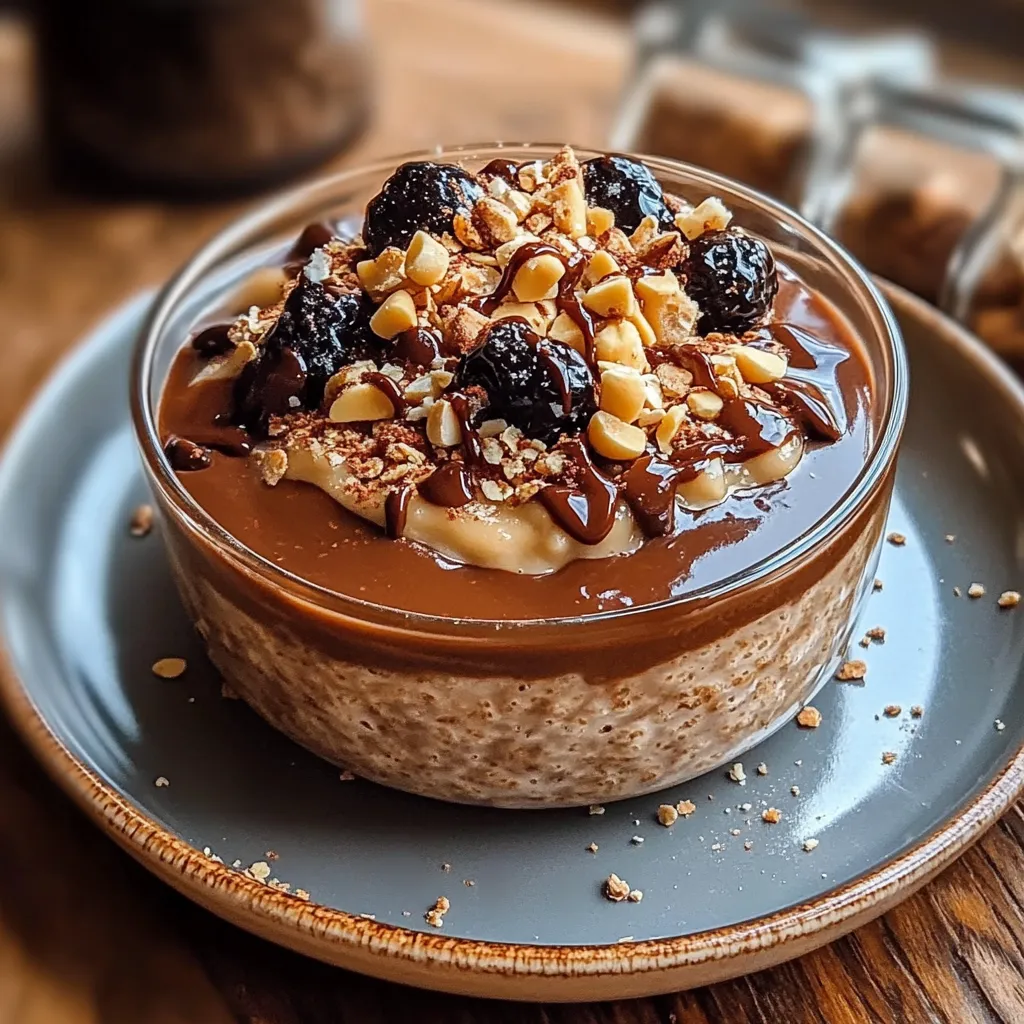 Chocolate Peanut Butter Overnight Oats Golden
