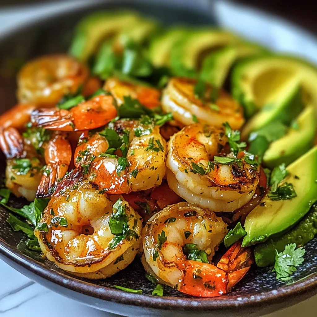 Cilantro Lime Shrimp & Avocado Salad Flavorful