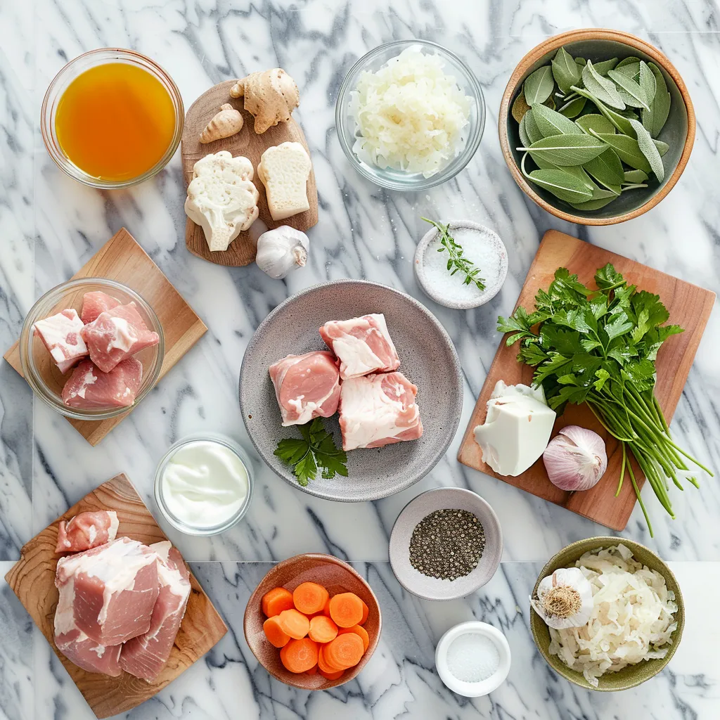 Classic Pork and Sauerkraut Goulash Heavenly ingredients