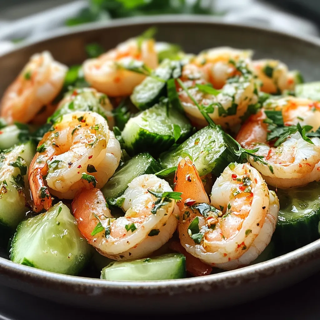 Cucumber Shrimp Salad Lime Juicy