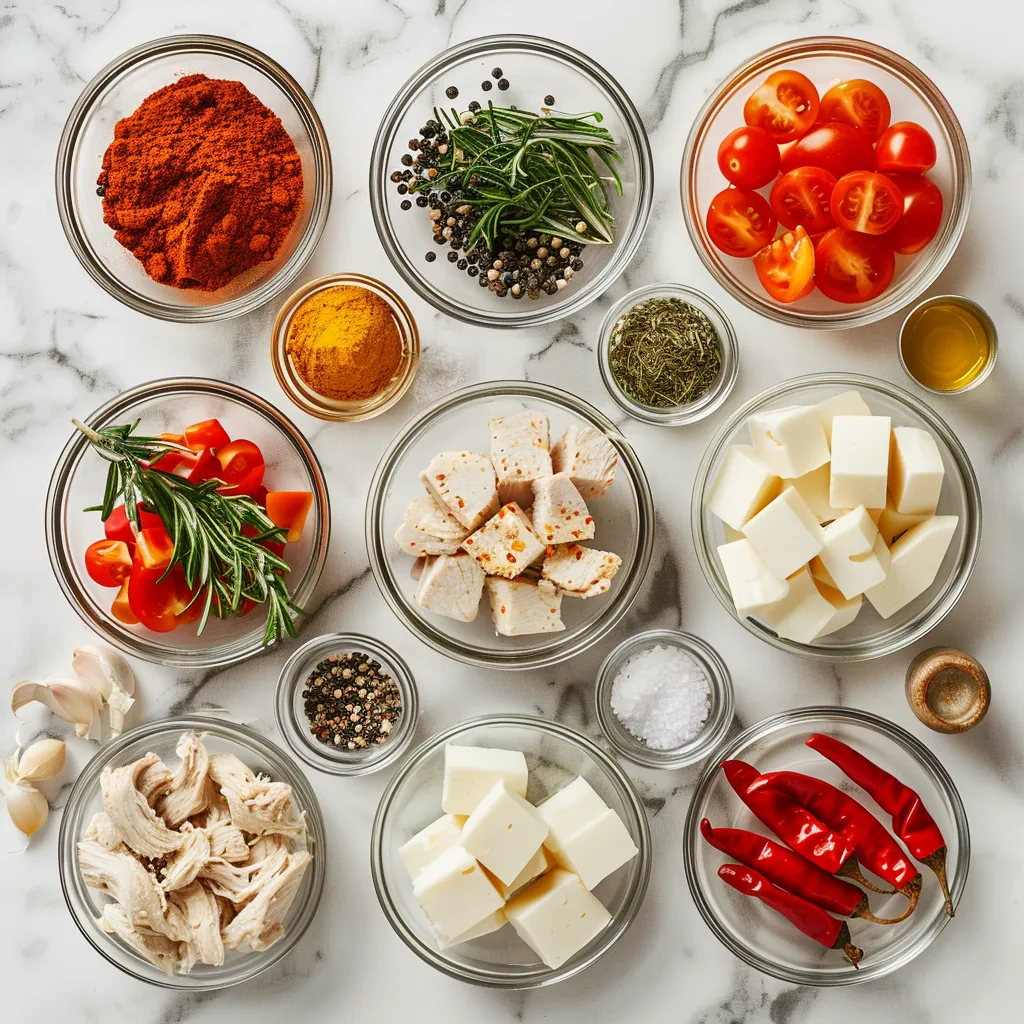 Fresh Fast Chicken Pot Pie Pasta ingredients