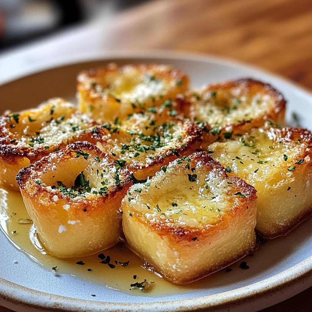 Garlic Parmesan Bread Bites Juicy