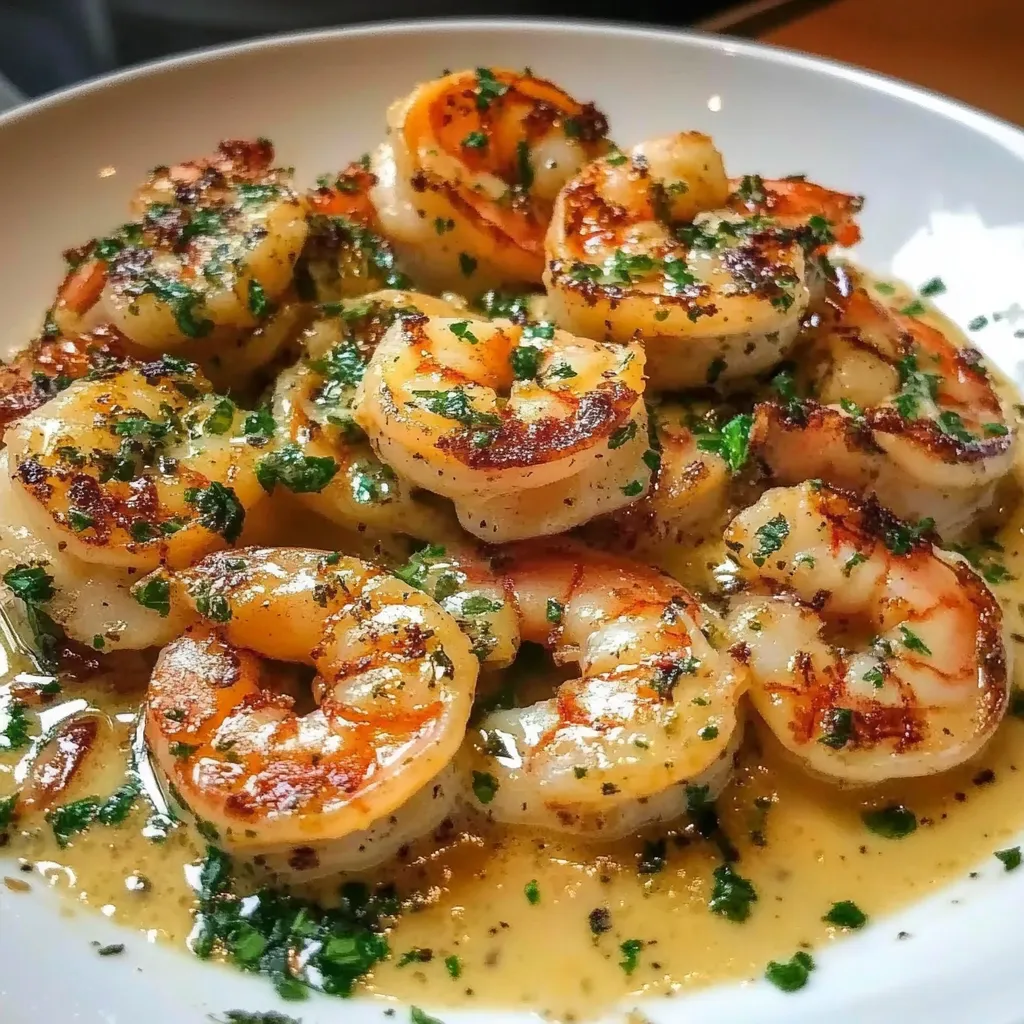 Golden Creamy Tuscan Butter Shrimp