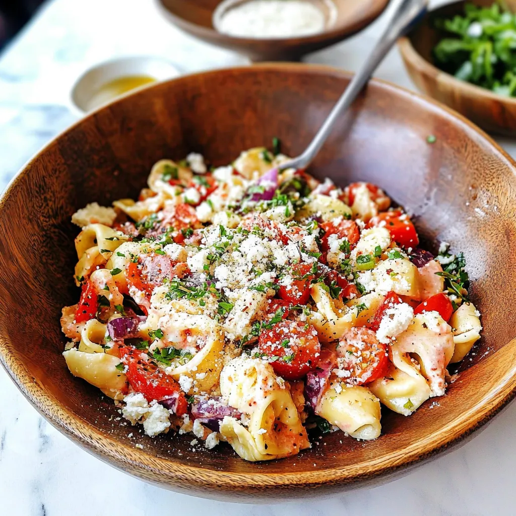 Greek Tortellini Salad Fresh