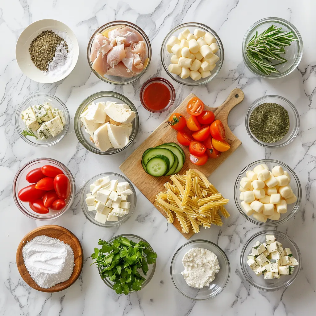 Heavenly Greek Chicken Gyro Pasta Recipe for Everyone ingredients