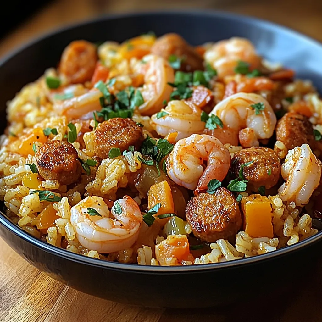 Heavenly Shrimp Sausage Dirty Rice for Cozy Nights In