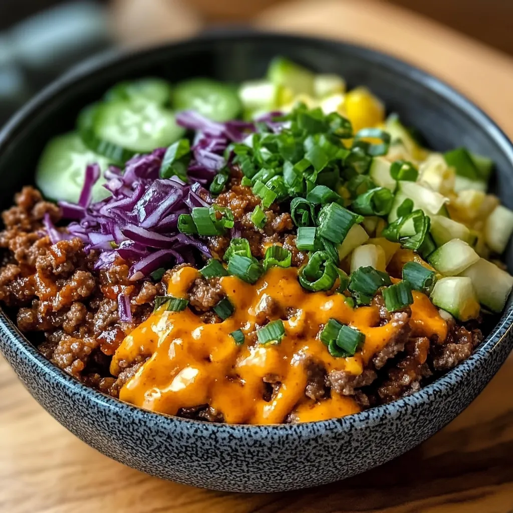 High-Protein Cheeseburger Bowls Zesty