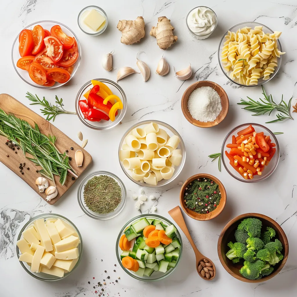 High Protein Sticky Garlic Chicken Noodles Savory ingredients