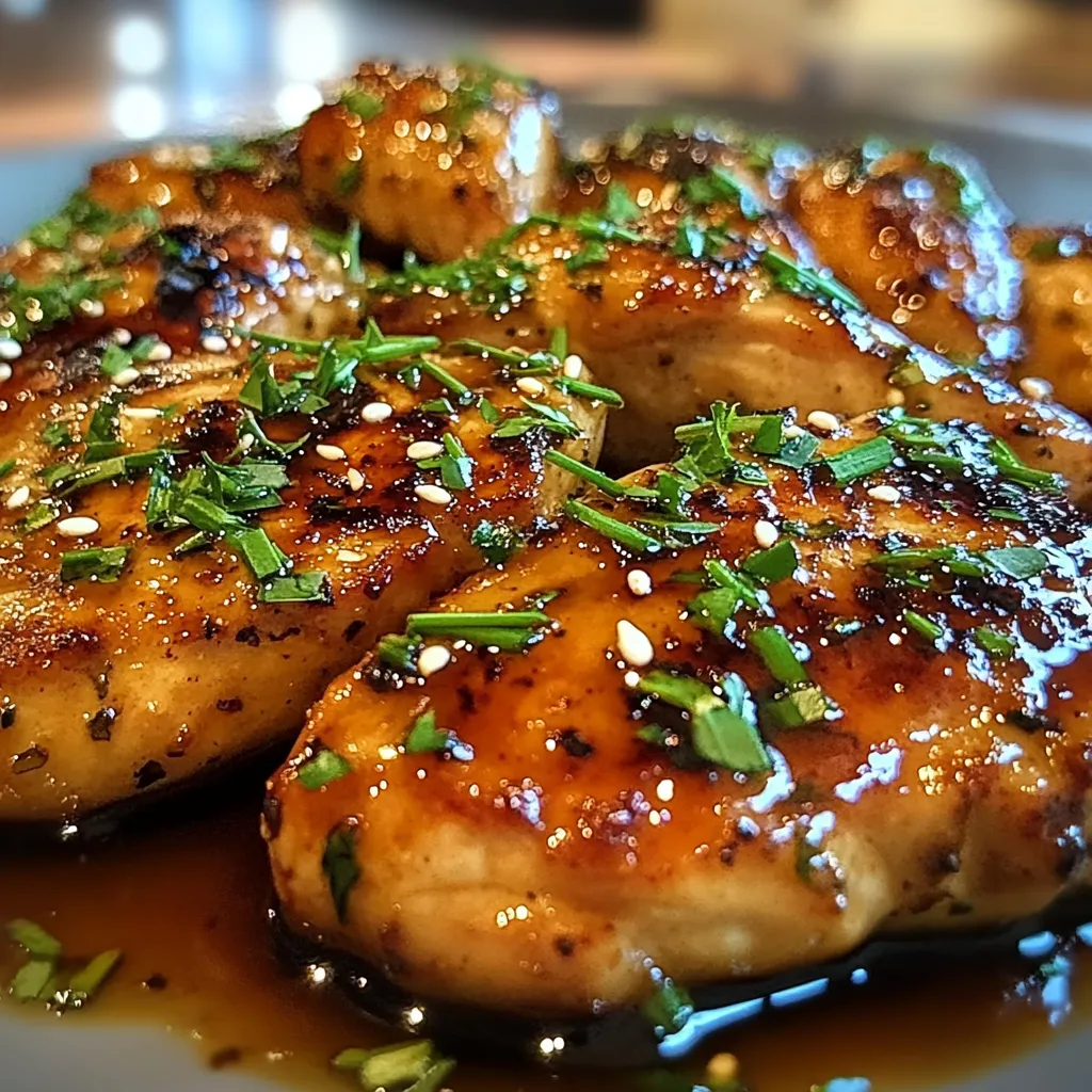 Honey Garlic Chicken Breasts Tasty