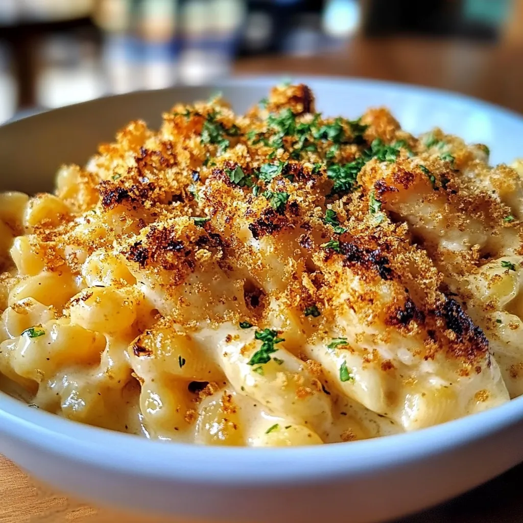 Honey Pepper Chicken Mac and Cheese Golden