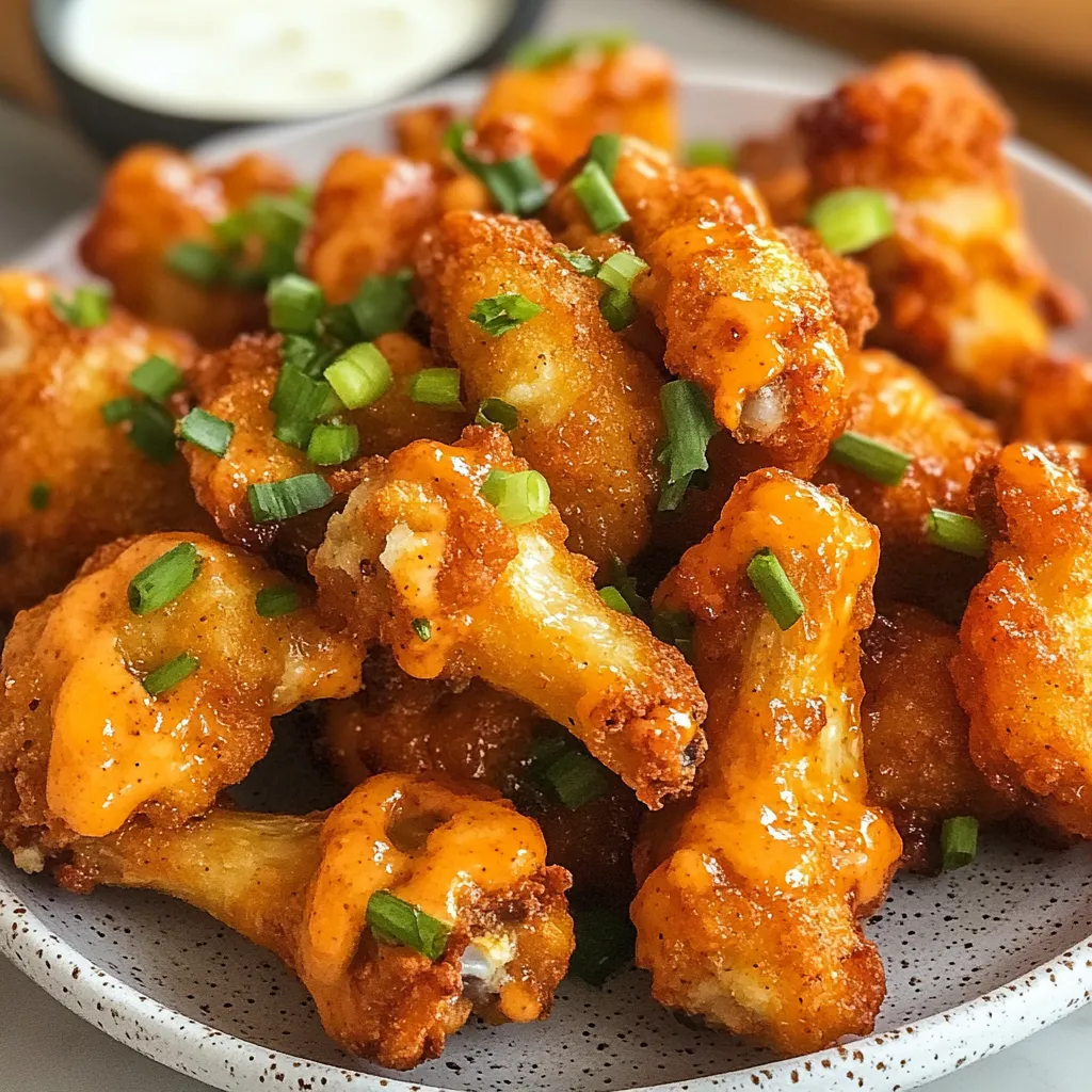 Irresistible Cheesy Buffalo Cauliflower Wings Recipe Delight