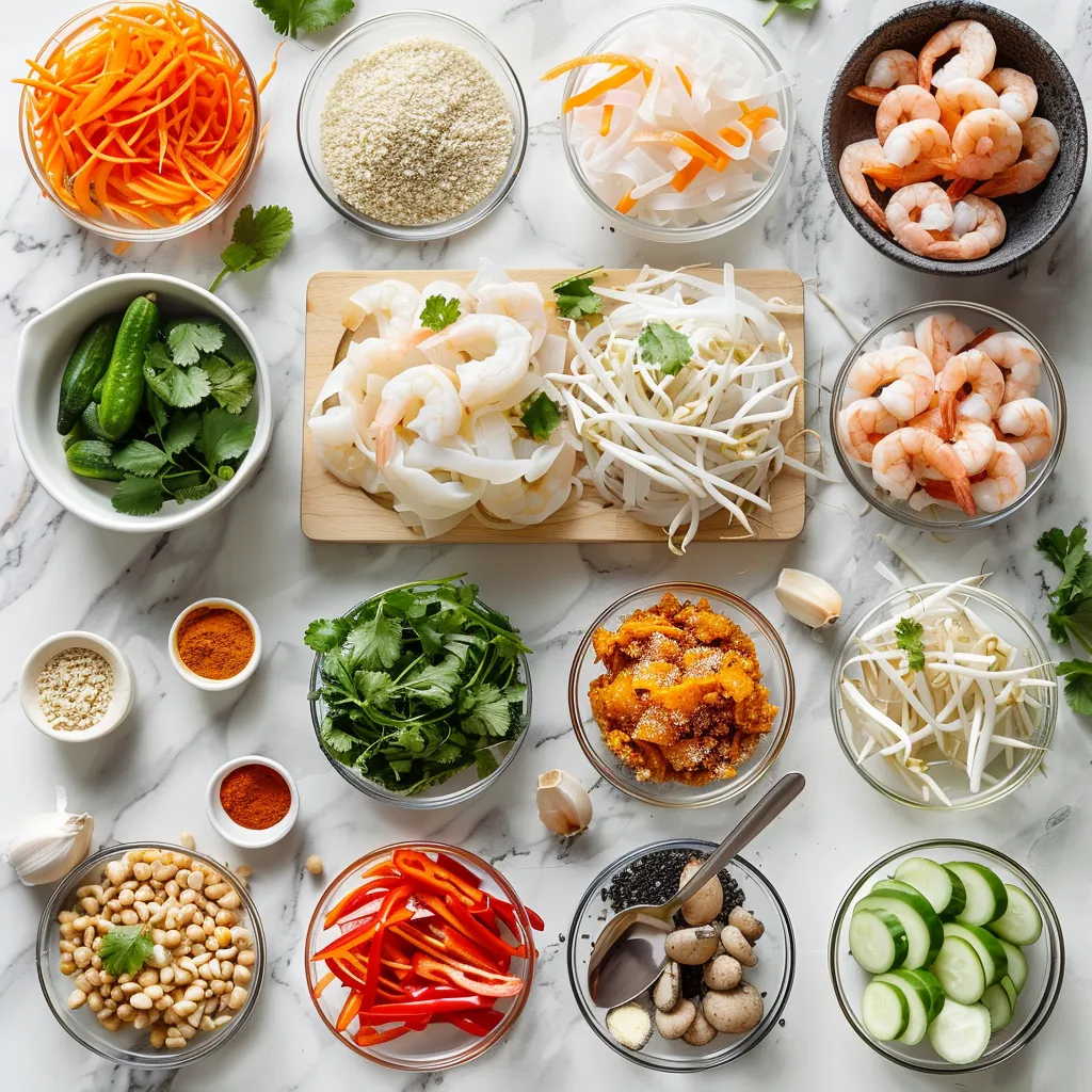 Juicy Shrimp Pad Thai (Better-Than-Takeout) ingredients