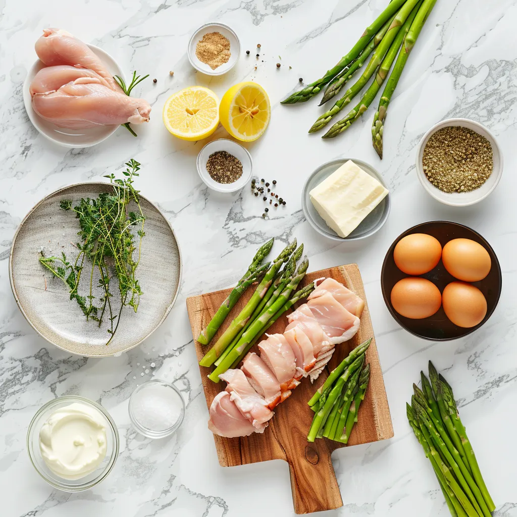 Lemon Pepper Chicken and Asparagus Scrumptious ingredients