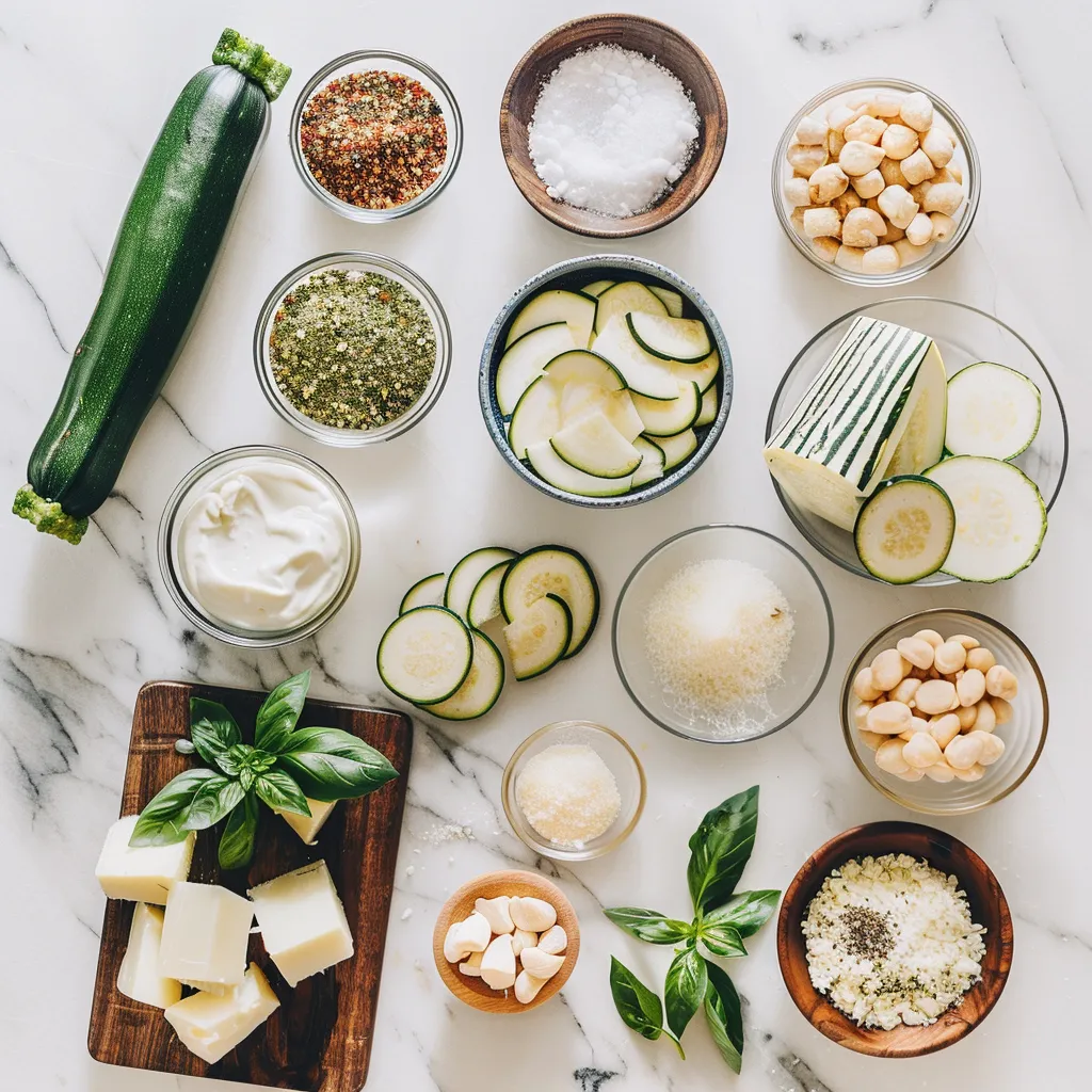 Mouthwatering Air Fryer Zucchini Parmesan ingredients