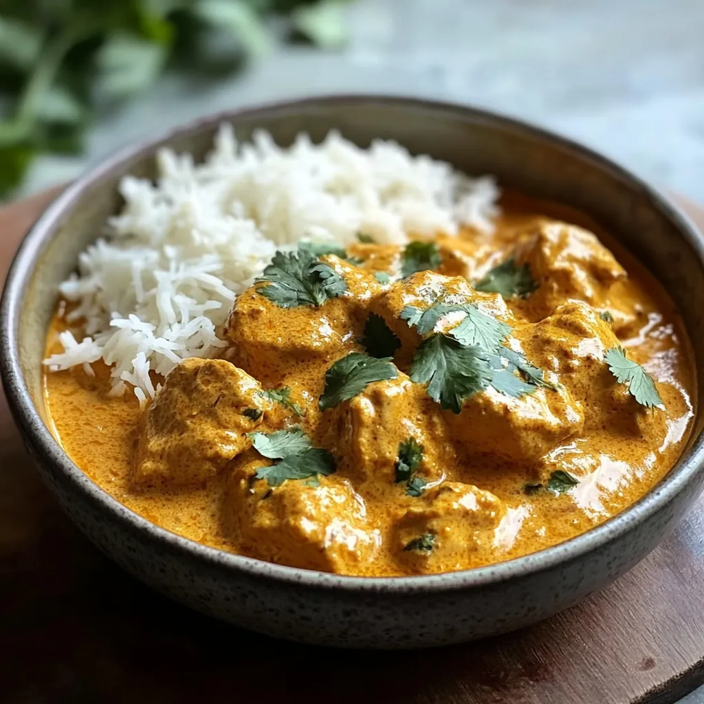 Mouthwatering Creamy Indian Coconut Chicken Korma