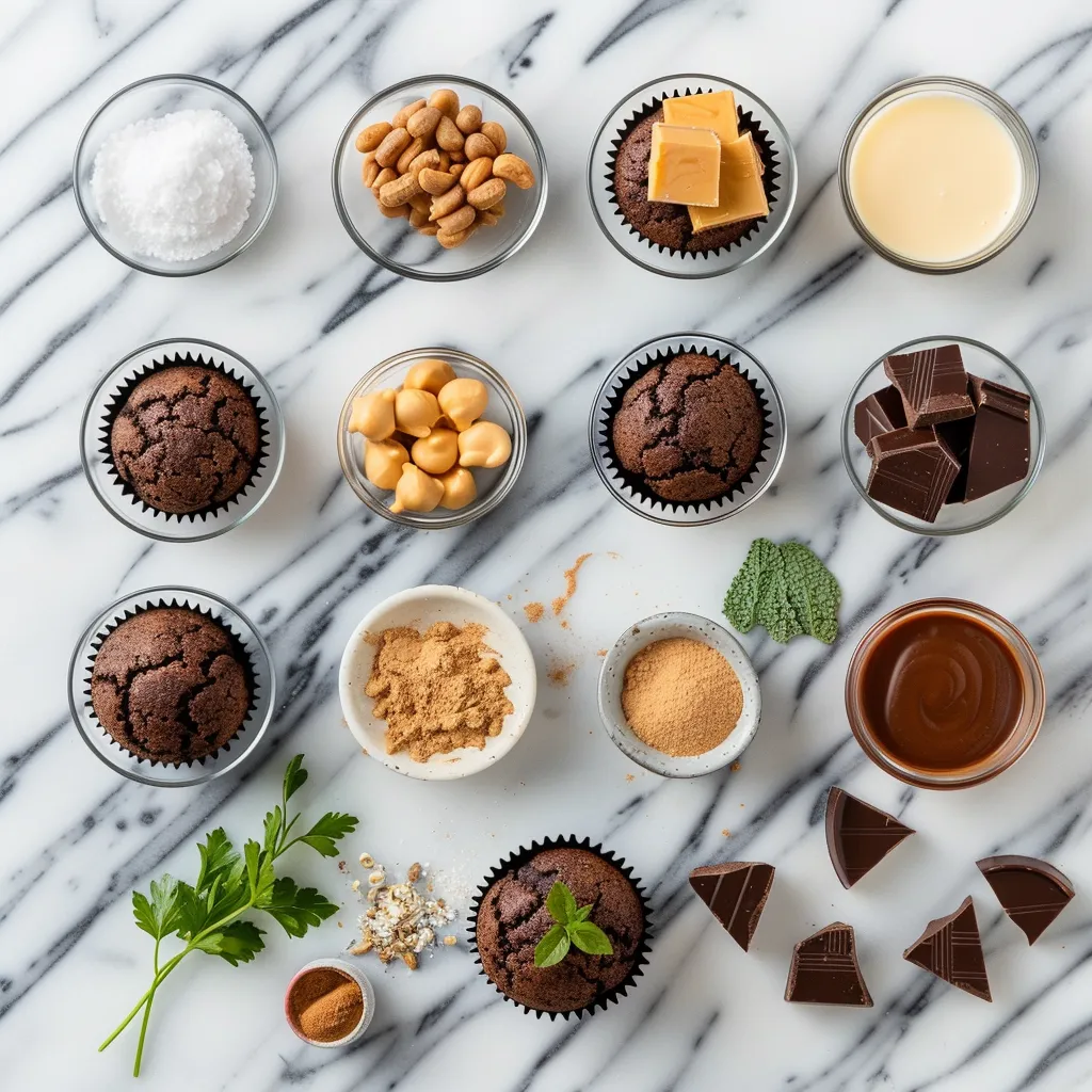 Peanut Butter Chocolate Cupcakes Luscious ingredients