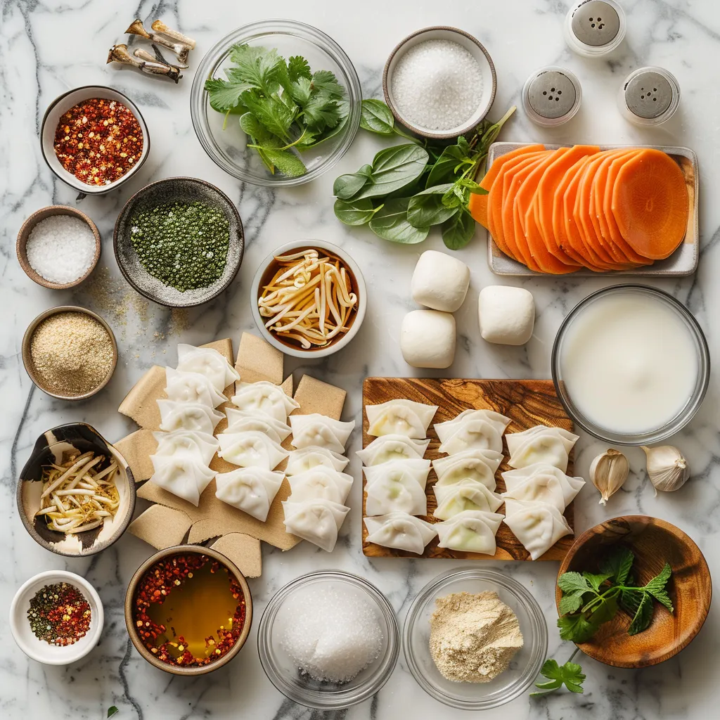 Rice Paper Dumplings Mouthwatering ingredients