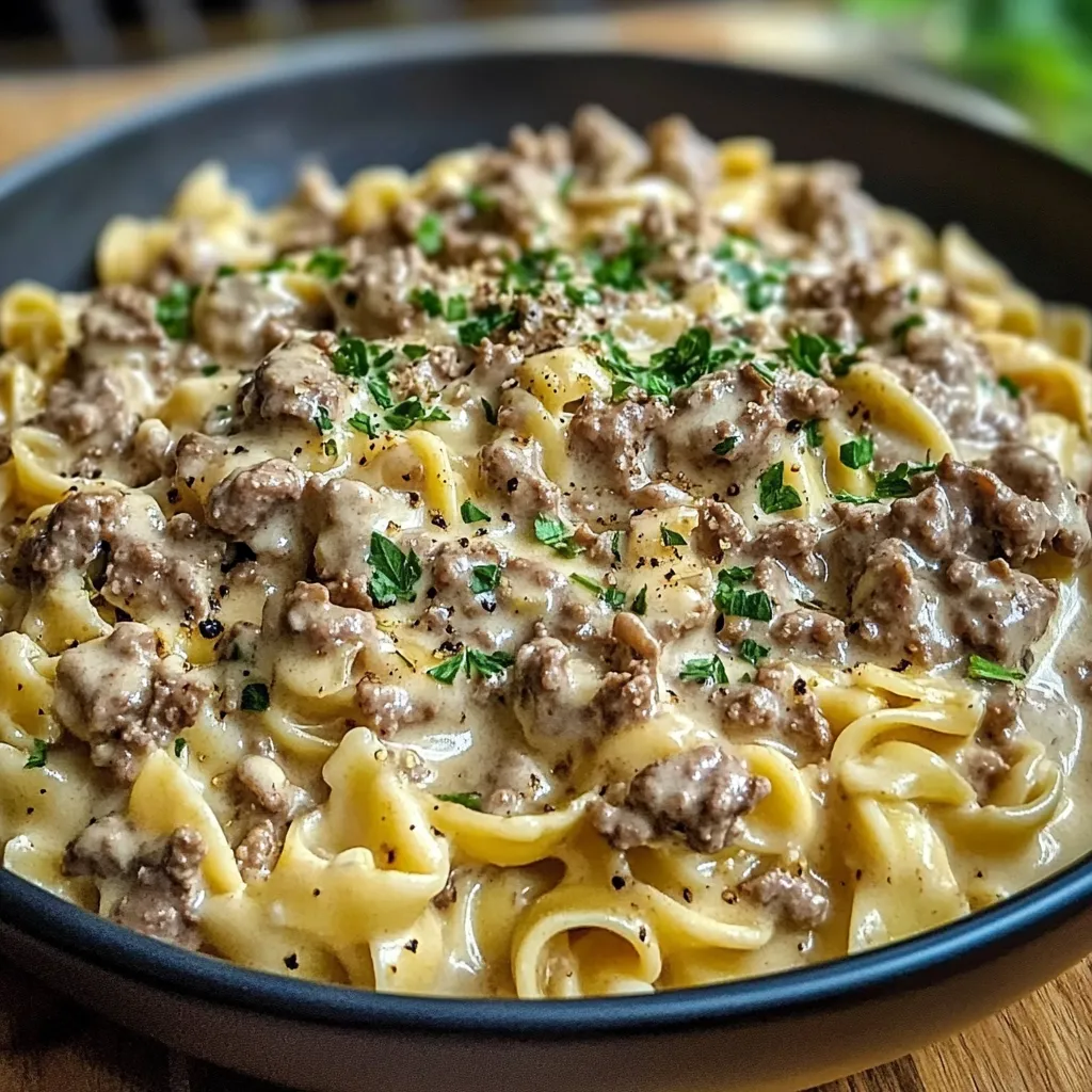 Rich Ground Turkey Stroganoff