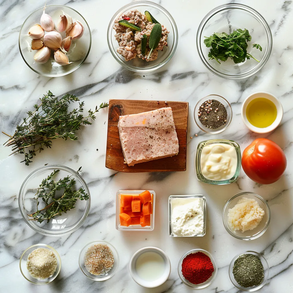 Rich Simple Turkey Meatloaf ingredients