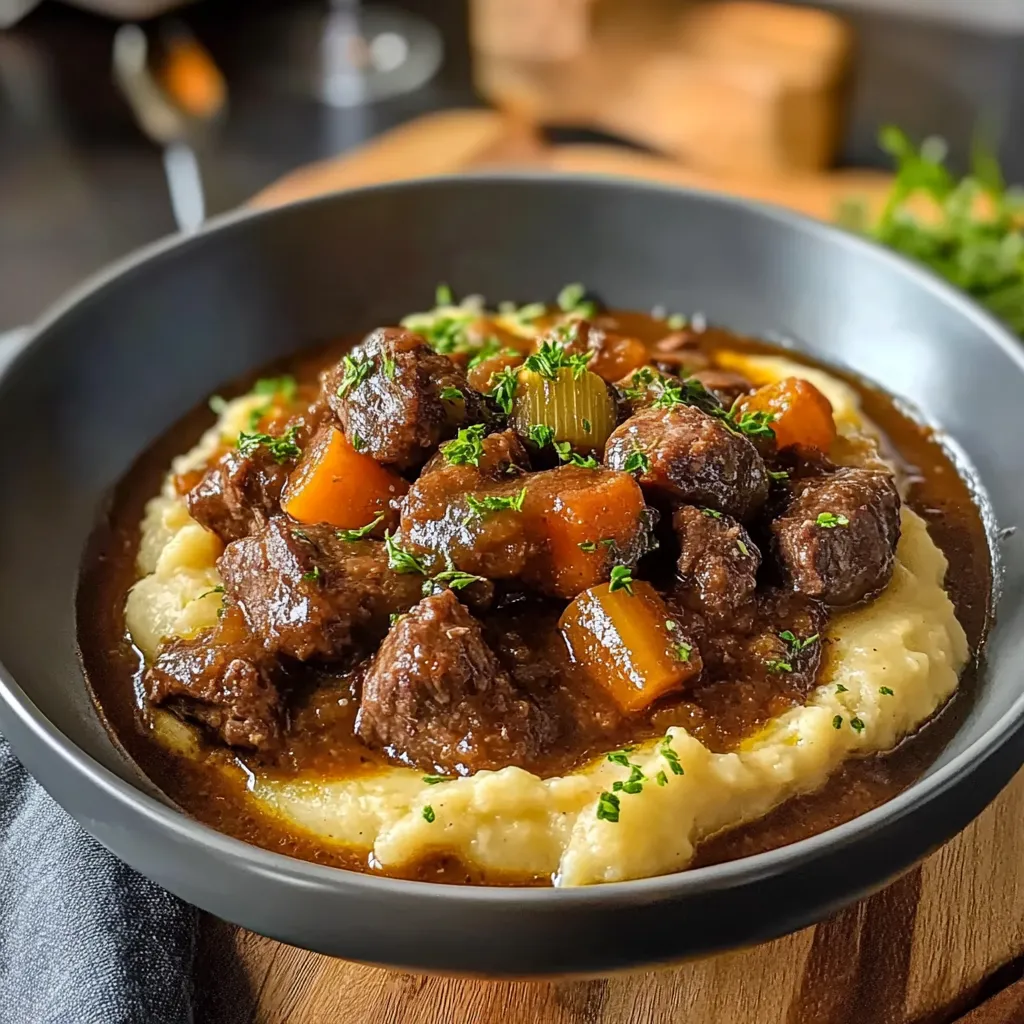 Rich Traditional Red Wine Beef Stew