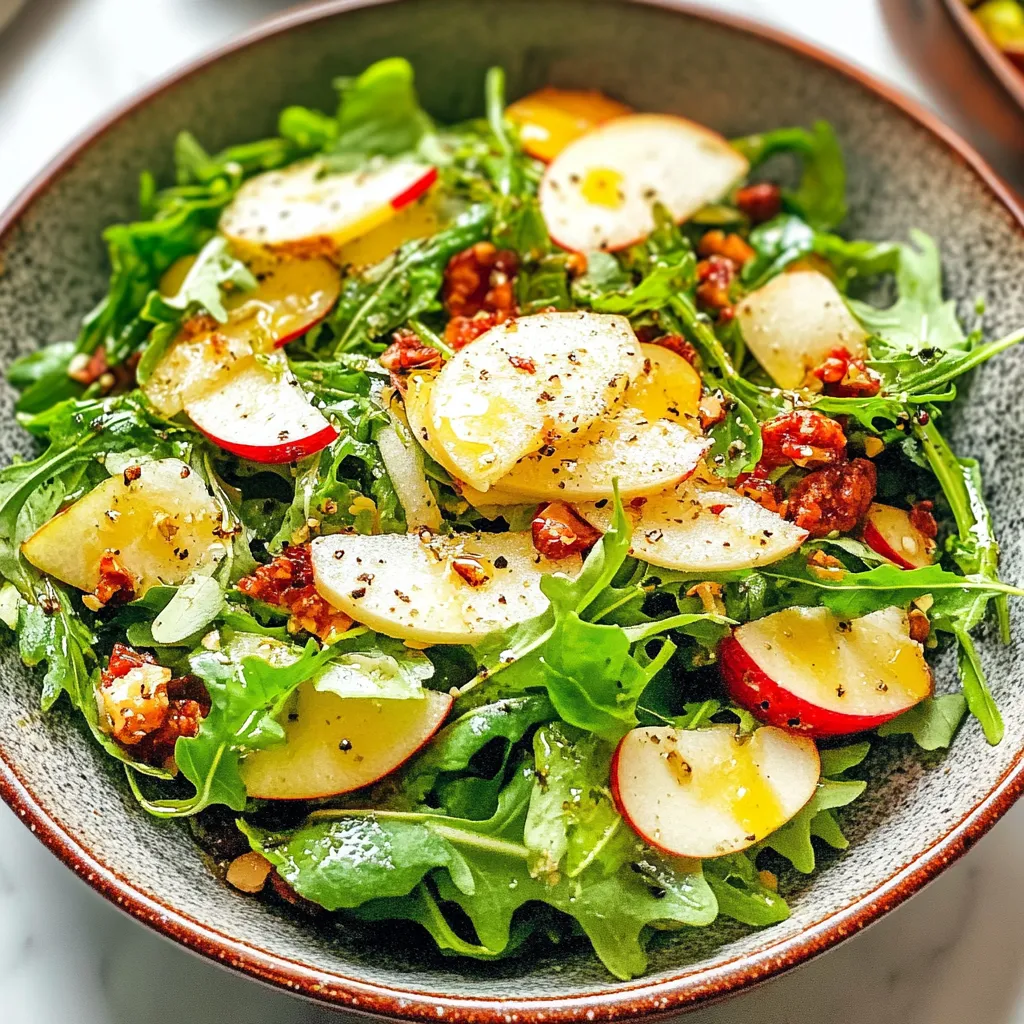 Shaved Apple, Fennel and Arugula Salad Savory