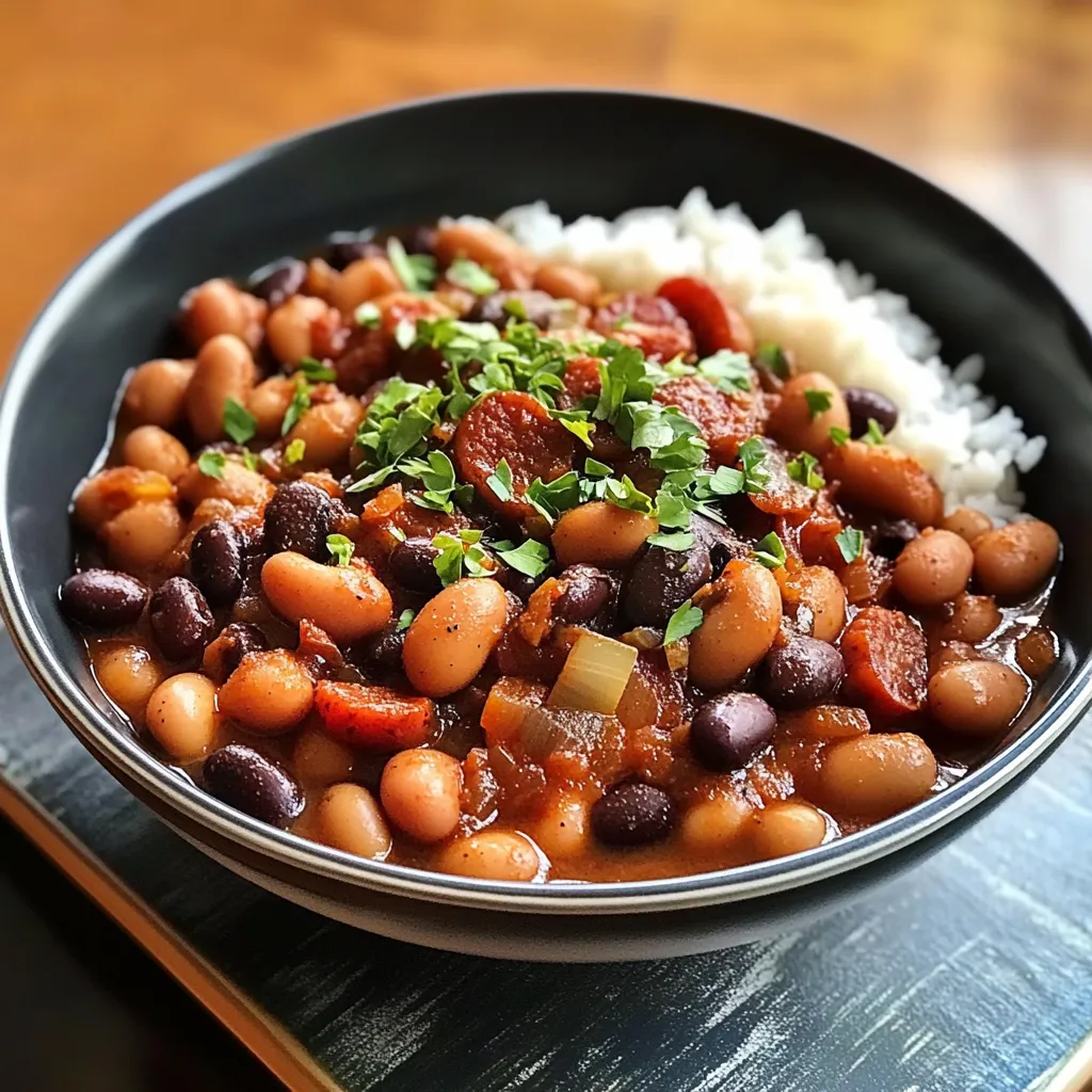 Simple Black Eyed Peas with Andouille Sausage Fresh