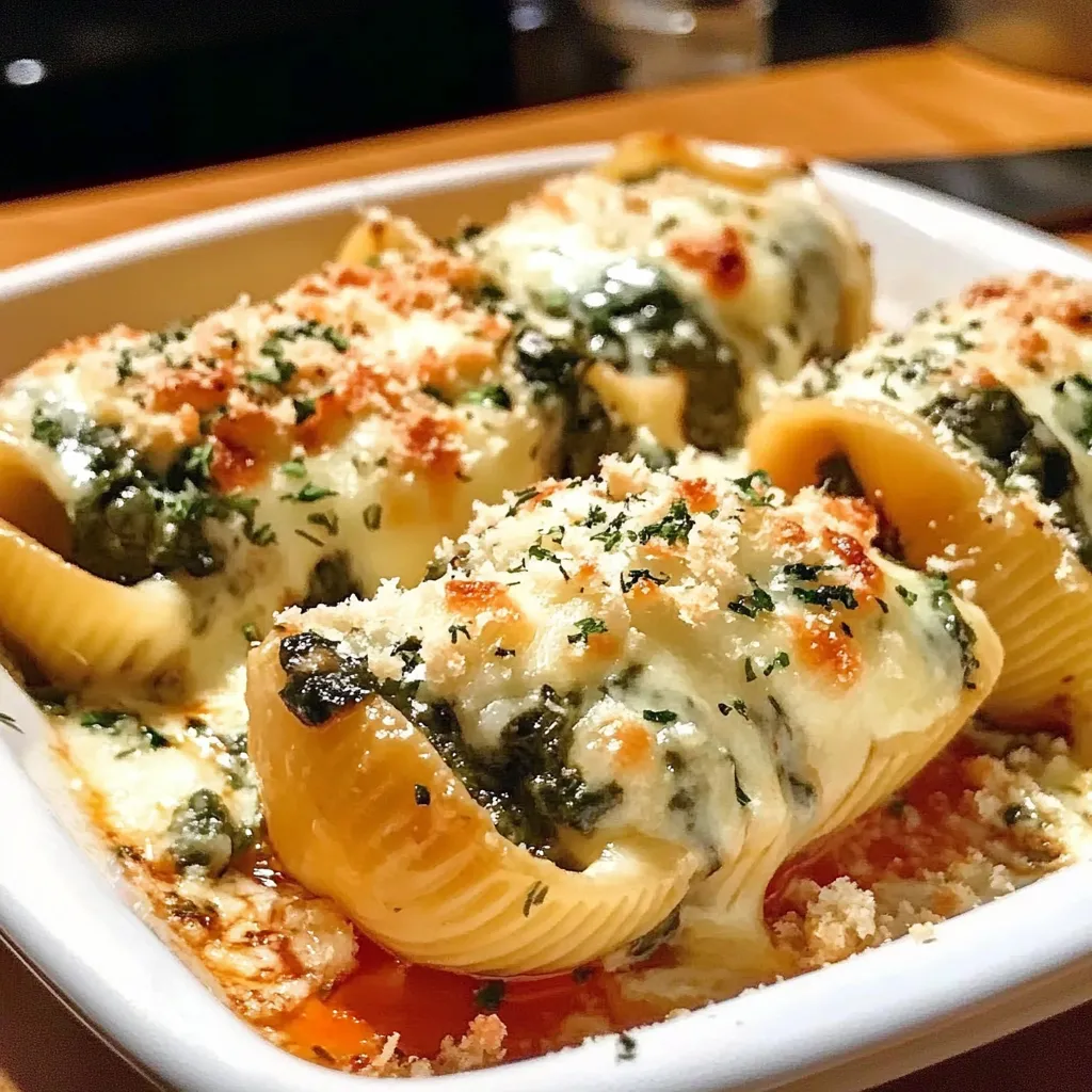 Spinach and Cheese Stuffed Shells Delightful