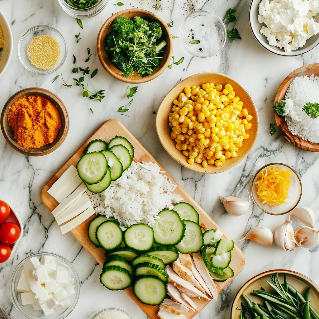 Street Corn Chicken Rice Bowl Delectable ingredients