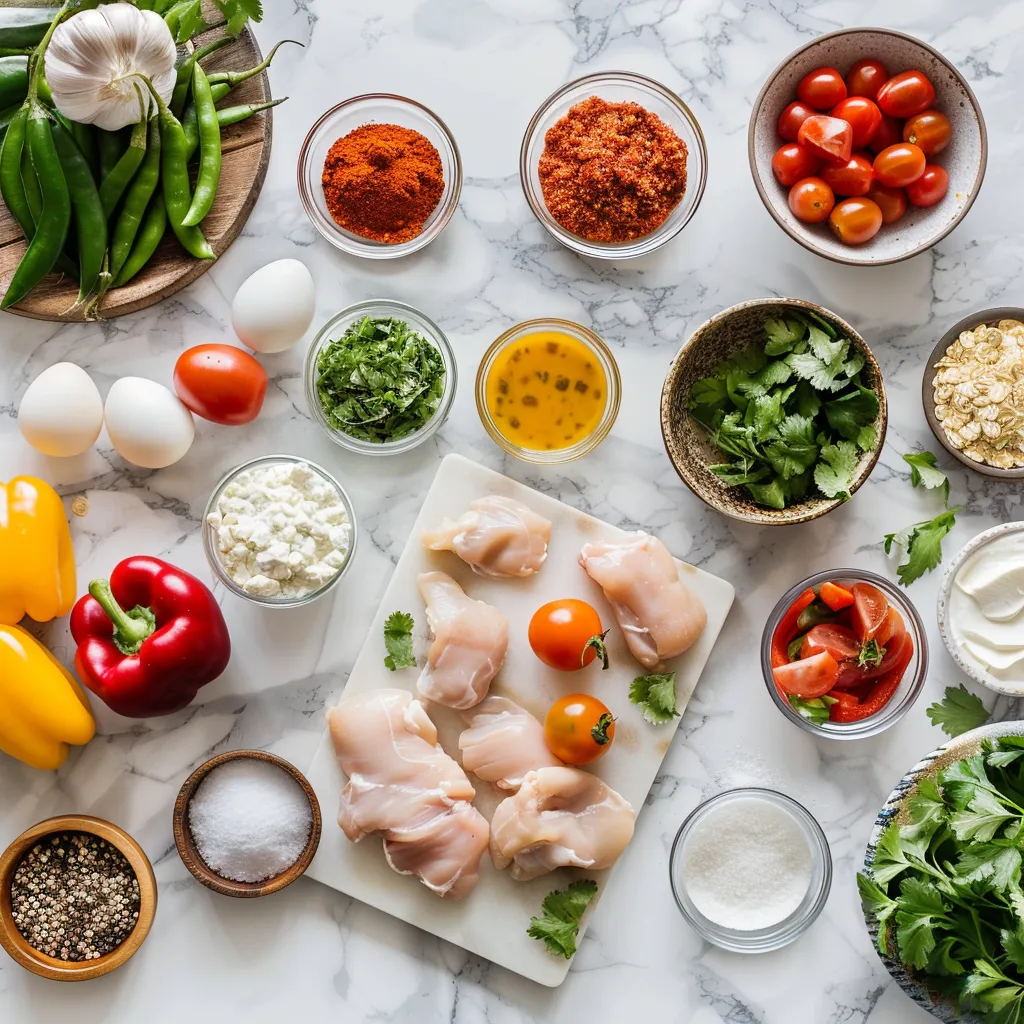 Yummy Sheet Pan Chicken Fajitas ingredients