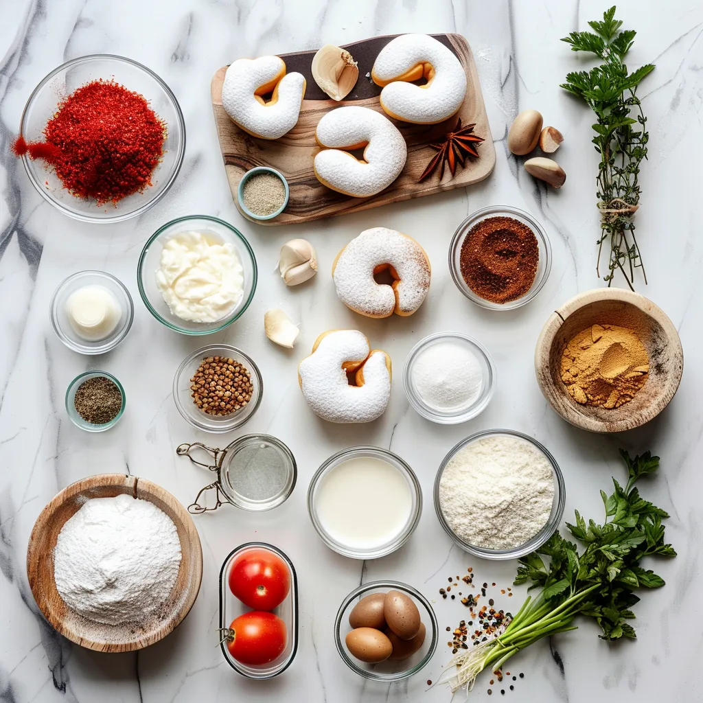 Air Fryer Heart-Shaped Donuts Irresistible ingredients