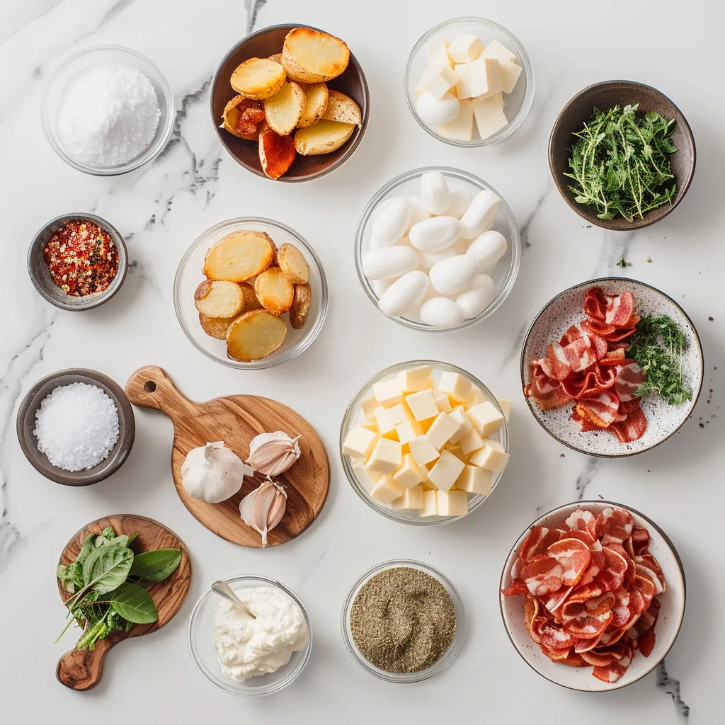 Crispy Potato Skins with Bacon: A Savory Delight ingredients