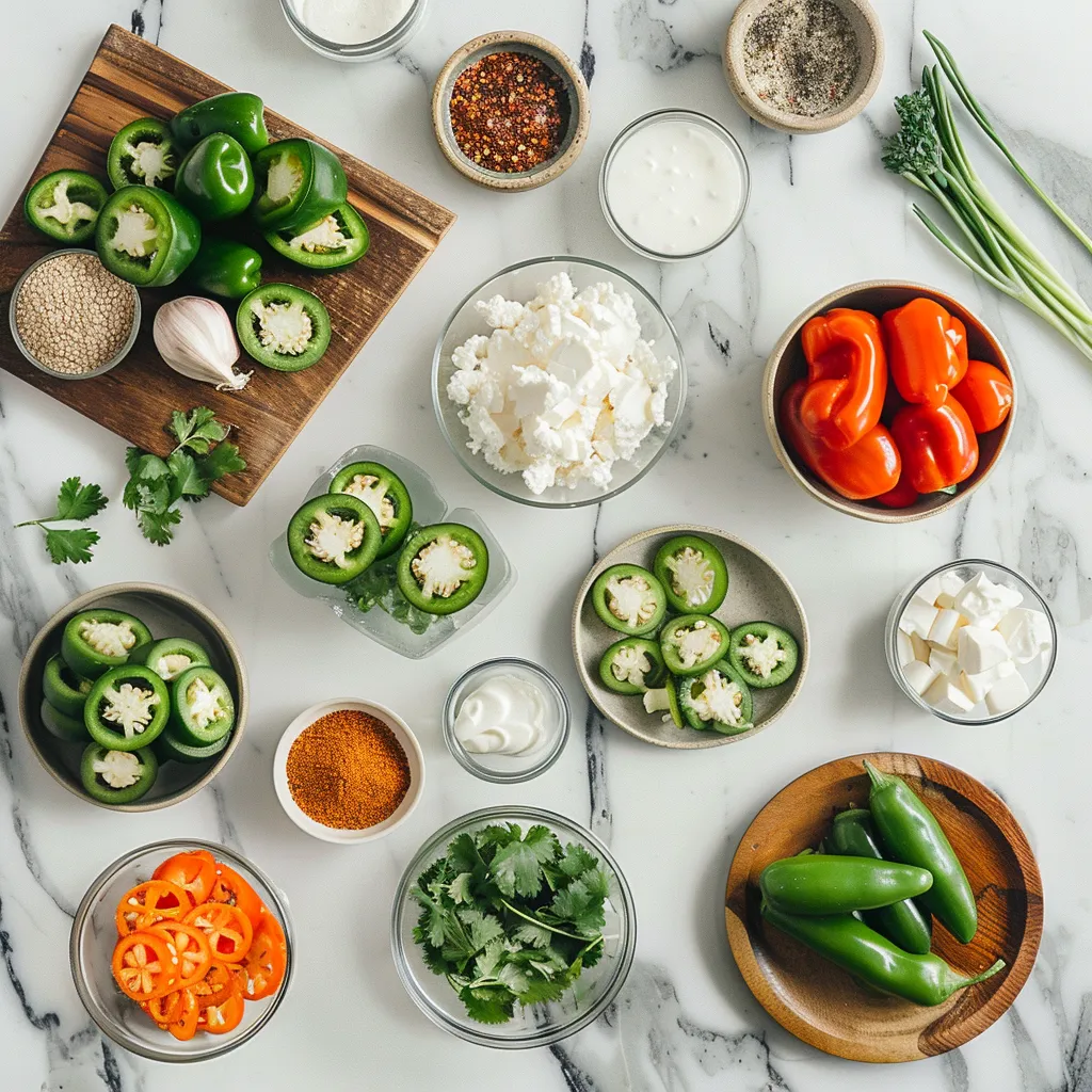 Irresistible Jalapeño Popper Super Bowl Party Bites ingredients