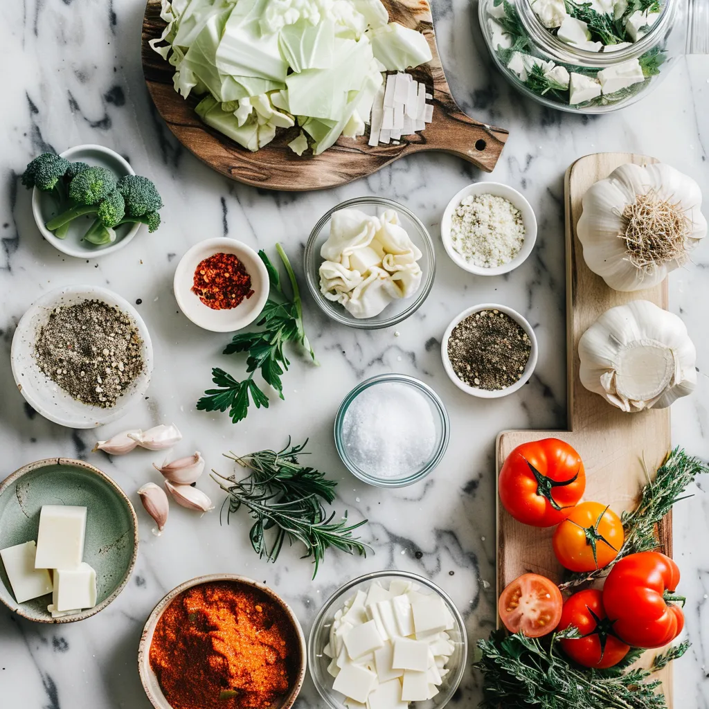 One-Skillet Stuffed Cabbage Casserole ingredients