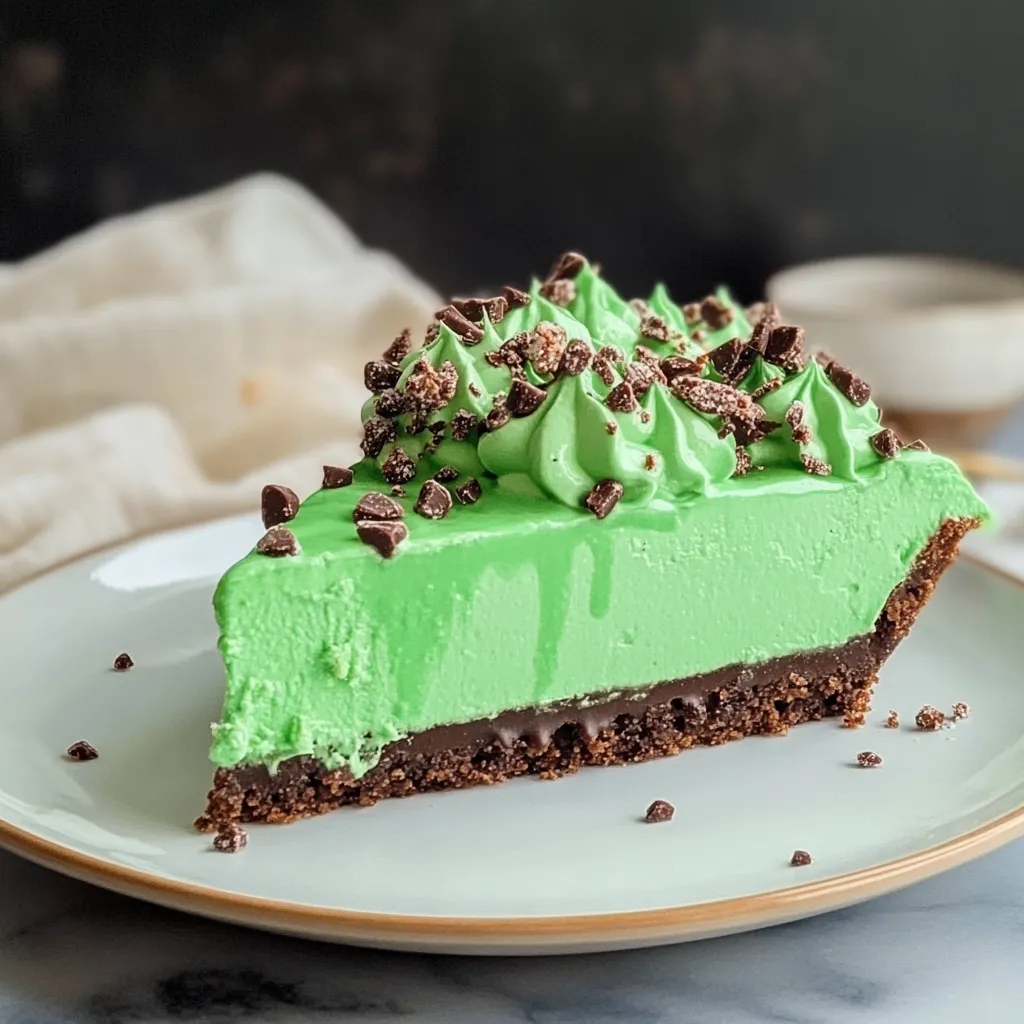 Shamrock Mint Milkshake Pie