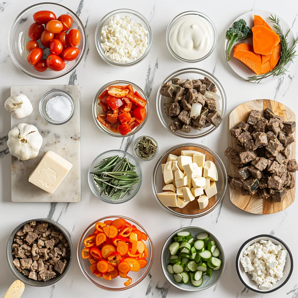 Ultimate Philly Cheesesteak Casserole Irresistible ingredients