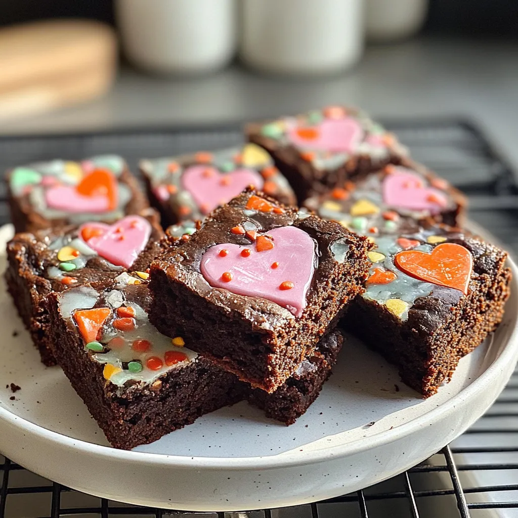 Yummy Amazing Conversation Heart Brownies for Tasty Moments