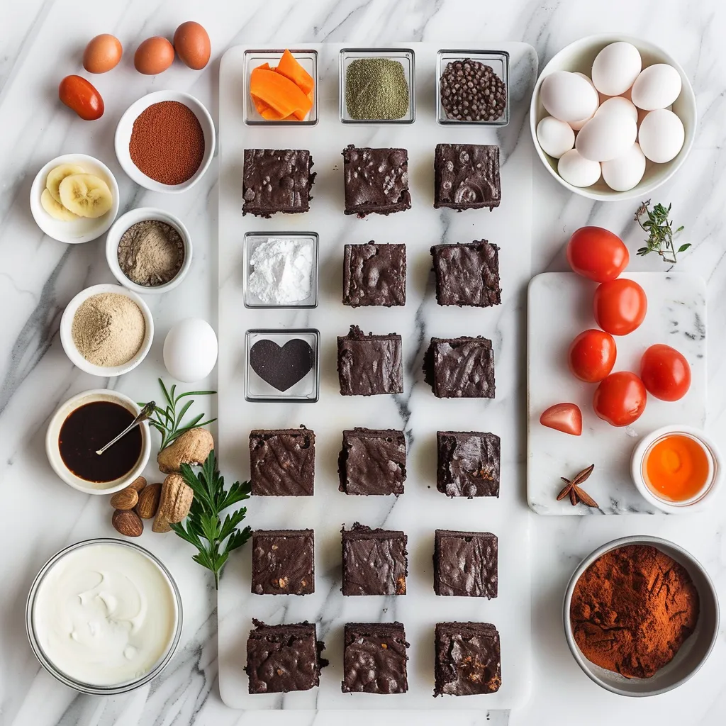 Yummy Amazing Conversation Heart Brownies for Tasty Moments ingredients