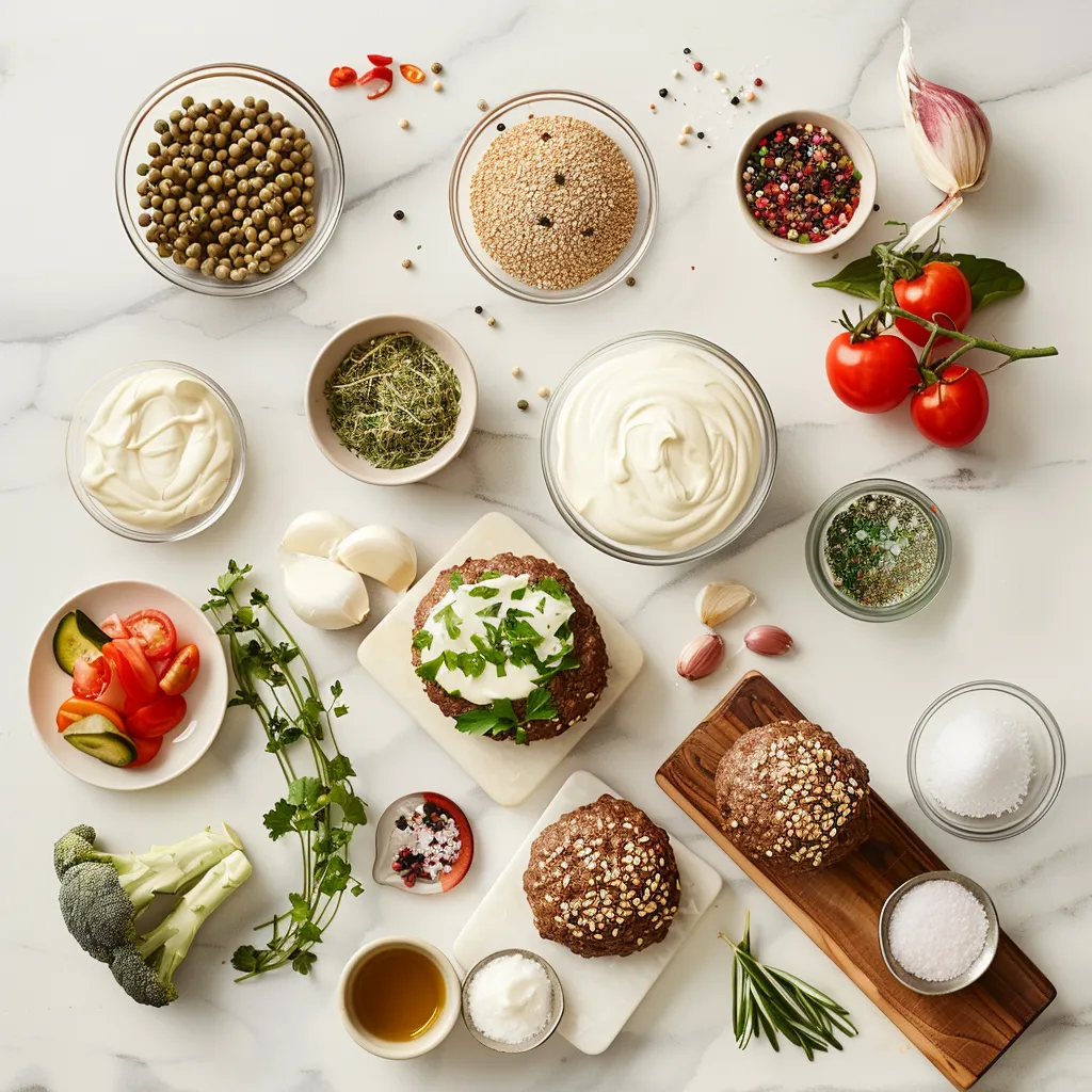 Yummy Smash Burgers with Baconnaise Sauce Recipe ingredients