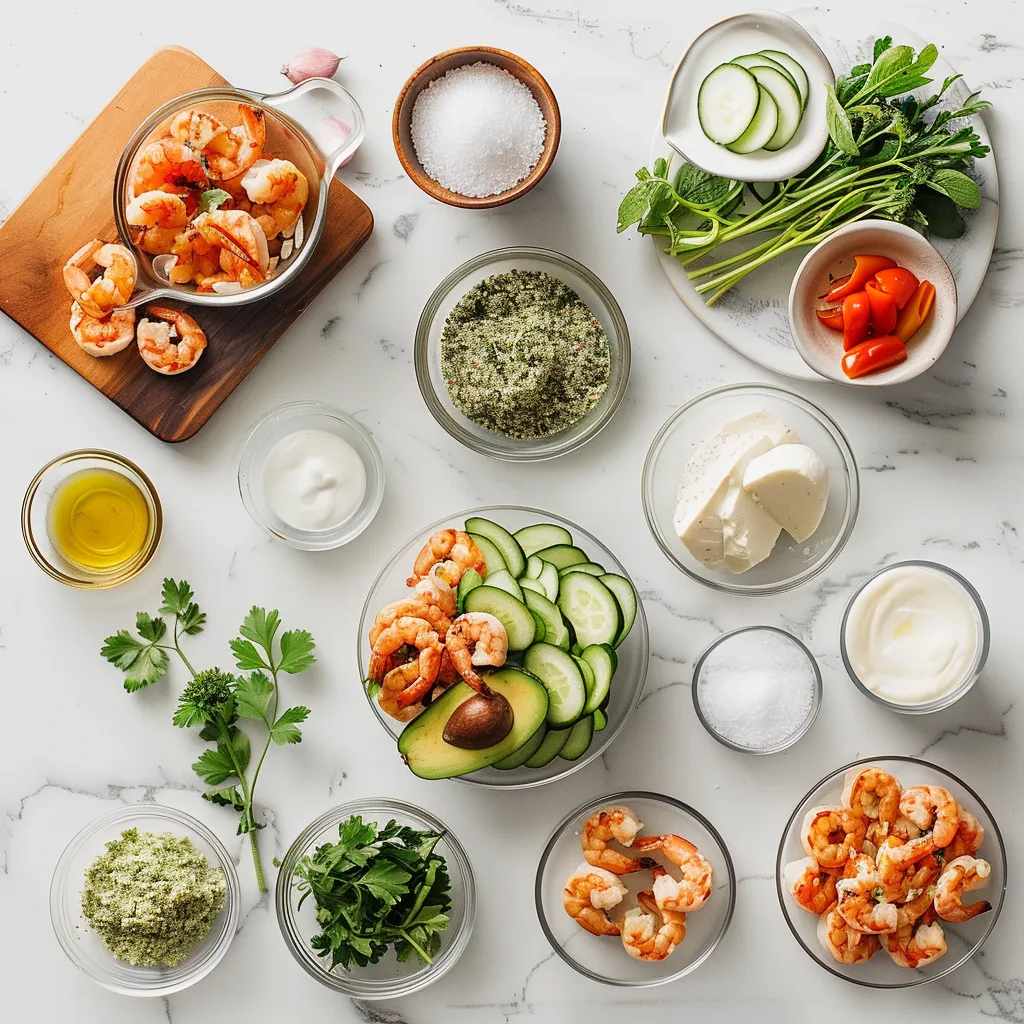 Zesty Grilled Shrimp Bowl with Avocado for a Light Delight ingredients