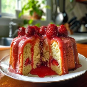 Irresistible Strawberry Cheesecake Pound Cake Recipe