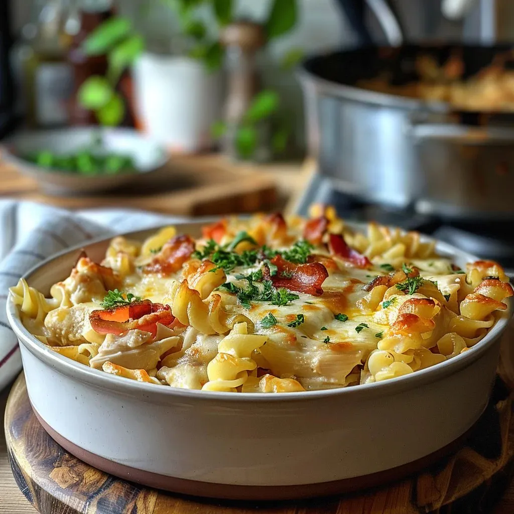 Easy Chicken Pasta Casserole Recipe