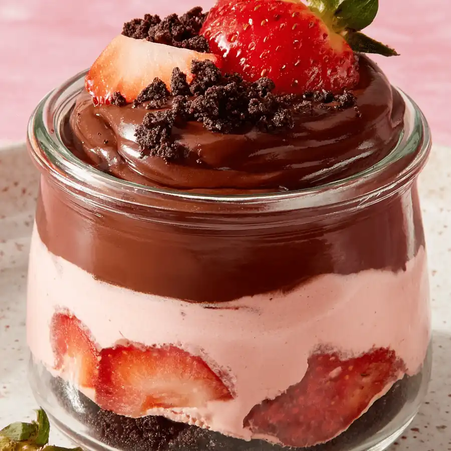 Legendary Chocolate-Covered Strawberry Mousse with Crunchy Oreo Layer Recipe — Ultimate Comfort Food Classic