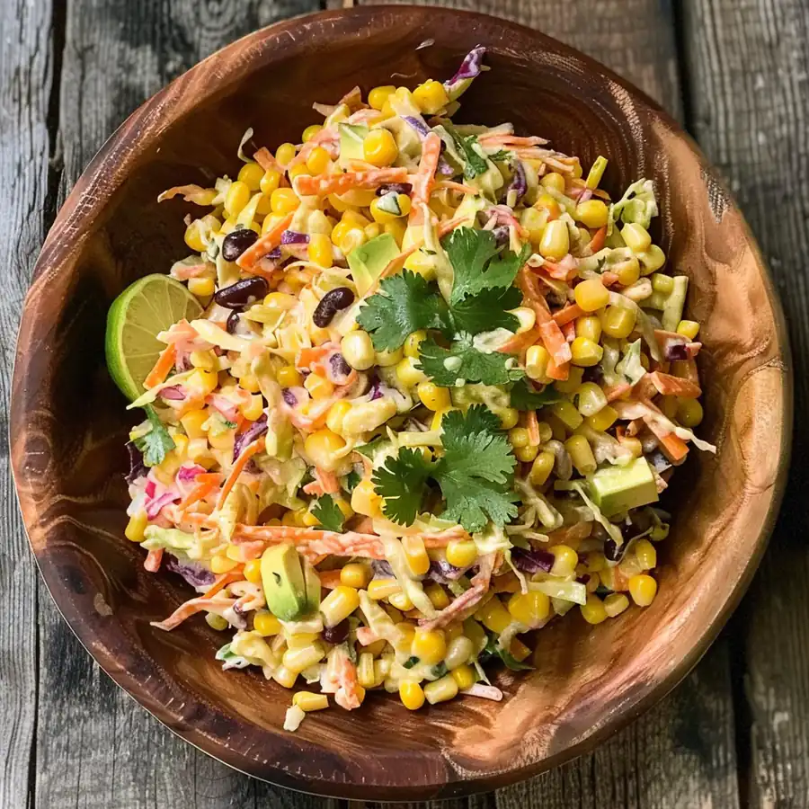 Crunchy Easy and Delicious Mexican Corn Coleslaw: Crispy, Tangy Twist for