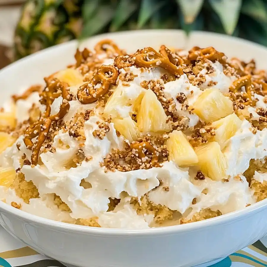 Unbeatable Irresistible Pineapple Pretzel Fluff Recipe Delight — Kid-Approved Family Favorite