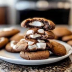 Gooey Hot Cocoa Cookies with a Marshmallow Surprise Inside!