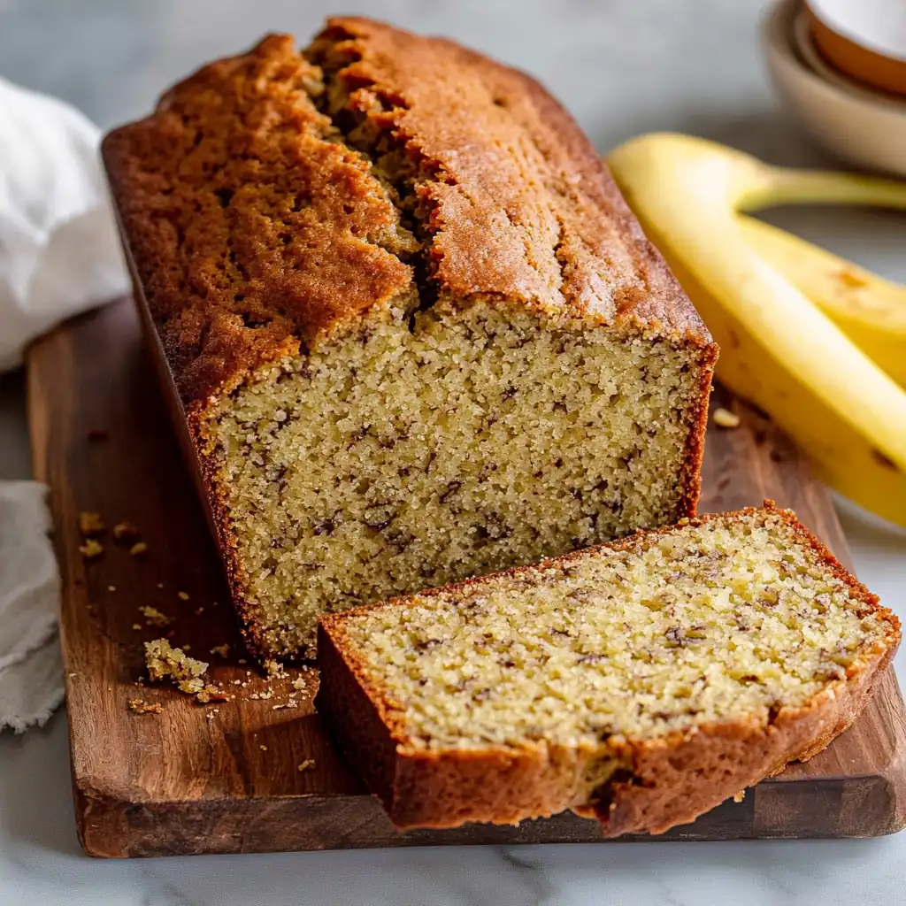 Homemade Banana Bread from Cake Mix: Crispy Crust