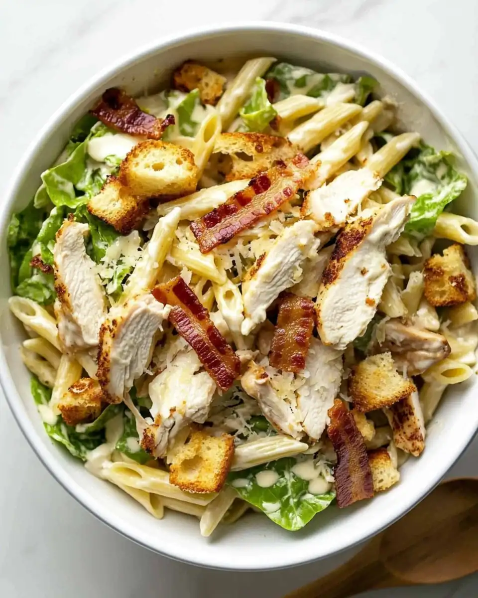 Chicken Caesar Pasta Salad — The Ultimate Crowd-Pleasing Summer Bowl