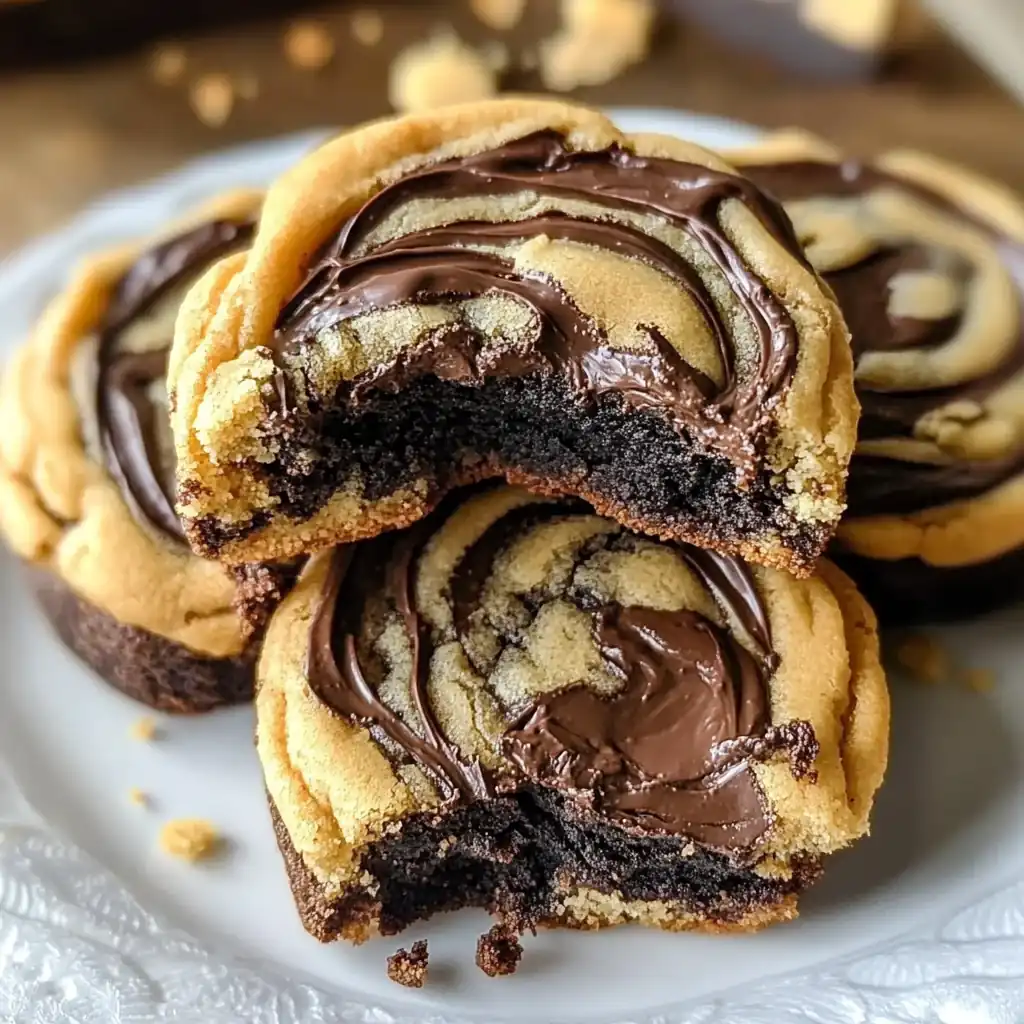 Swirled Brownie Cookies: The Ultimate Fudgy Chocolate Mashup
